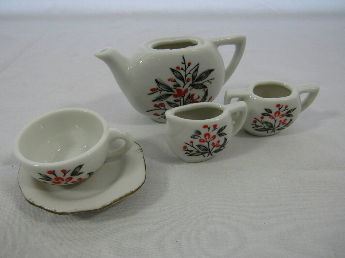 Mini Ceramic Tea Pot, Miniature Tea Set, Tea Set, Miniature Toys