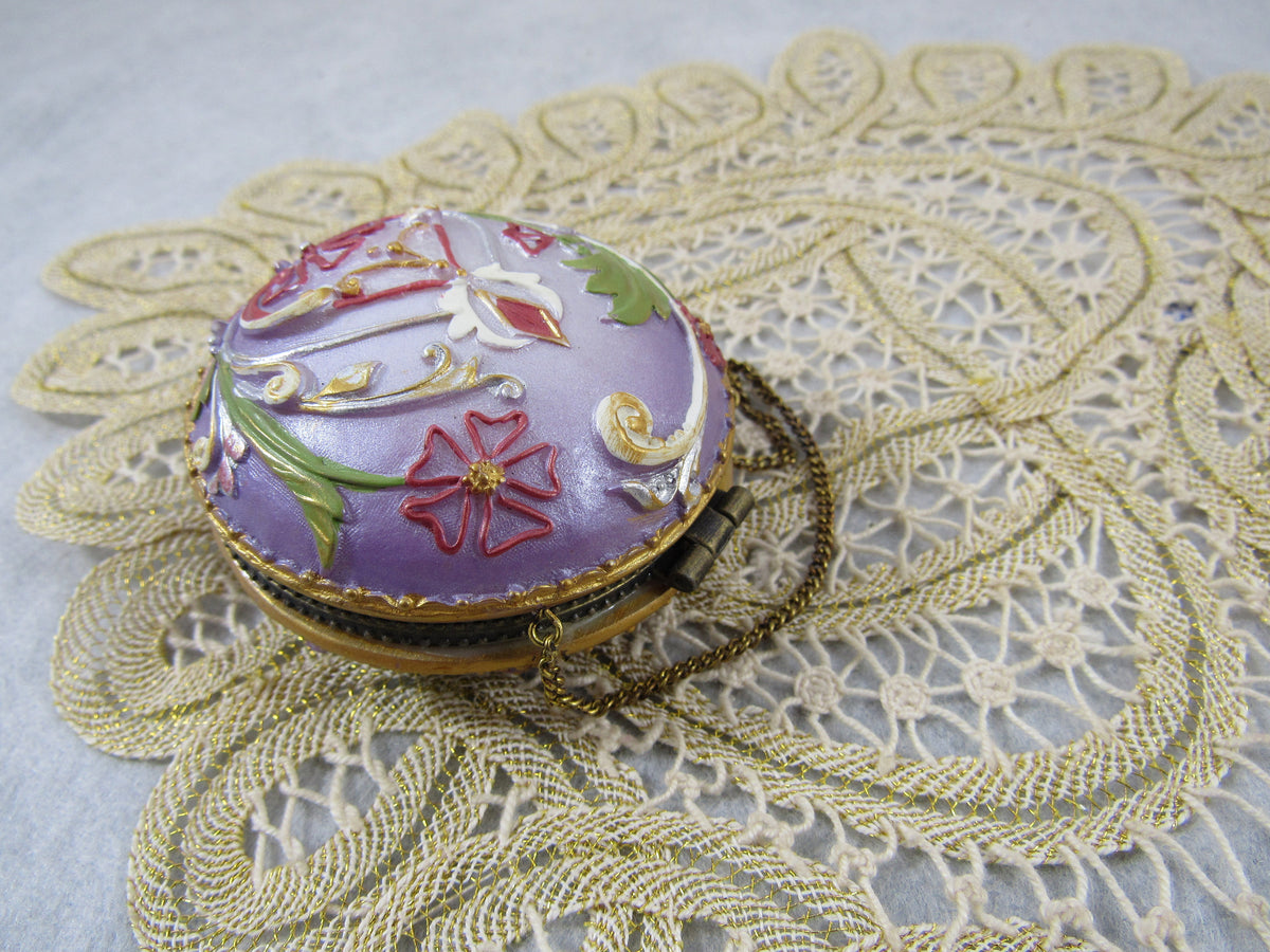 Vintage Butler and Wilson Compact Mirror/Purse with Chain Locket