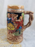 Vintage Lusterware Beer Stein Music Box Musical Beer Mug German Genre Roll Out The Barrel Groom Gift Man Cave Kitschy Mug Craft beer Lover
