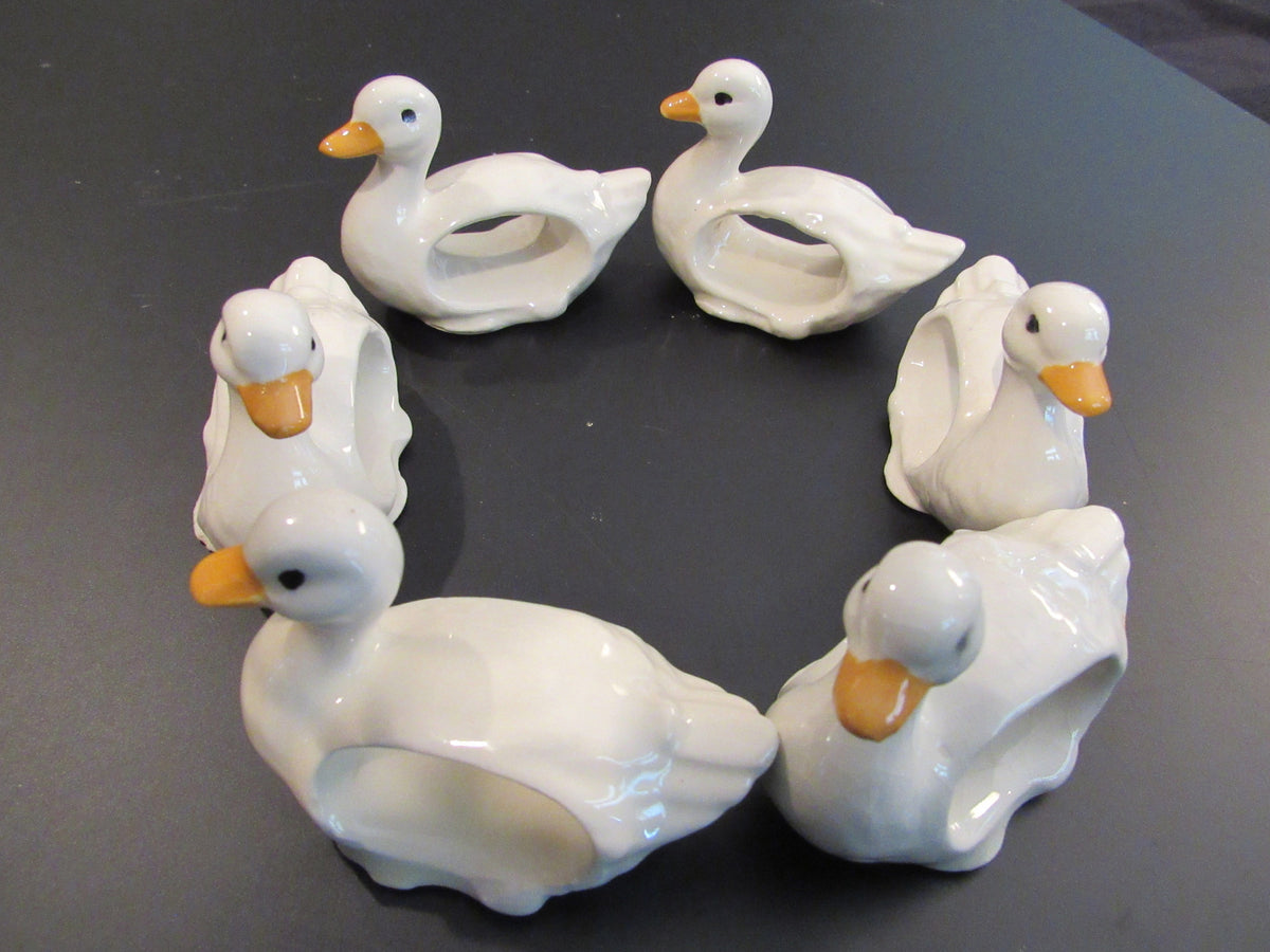 Duck deals napkin rings