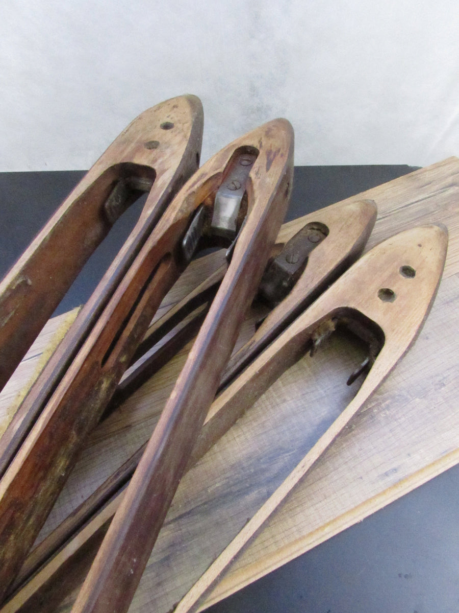 Navette Ancienne En Bois Pour Métier à Tisser – Outil Vintage Tissage