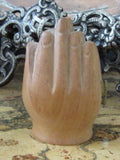 Vintage Wooden Namaste Hindu Goddess Lakshmi Lord Ganesha Praying Hand Ethnic Wood Statuary Spiritual Religious Home Decor Alter Wealth