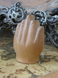 Vintage Wooden Namaste Hindu Goddess Lakshmi Lord Ganesha Praying Hand Ethnic Wood Statuary Spiritual Religious Home Decor Alter Wealth