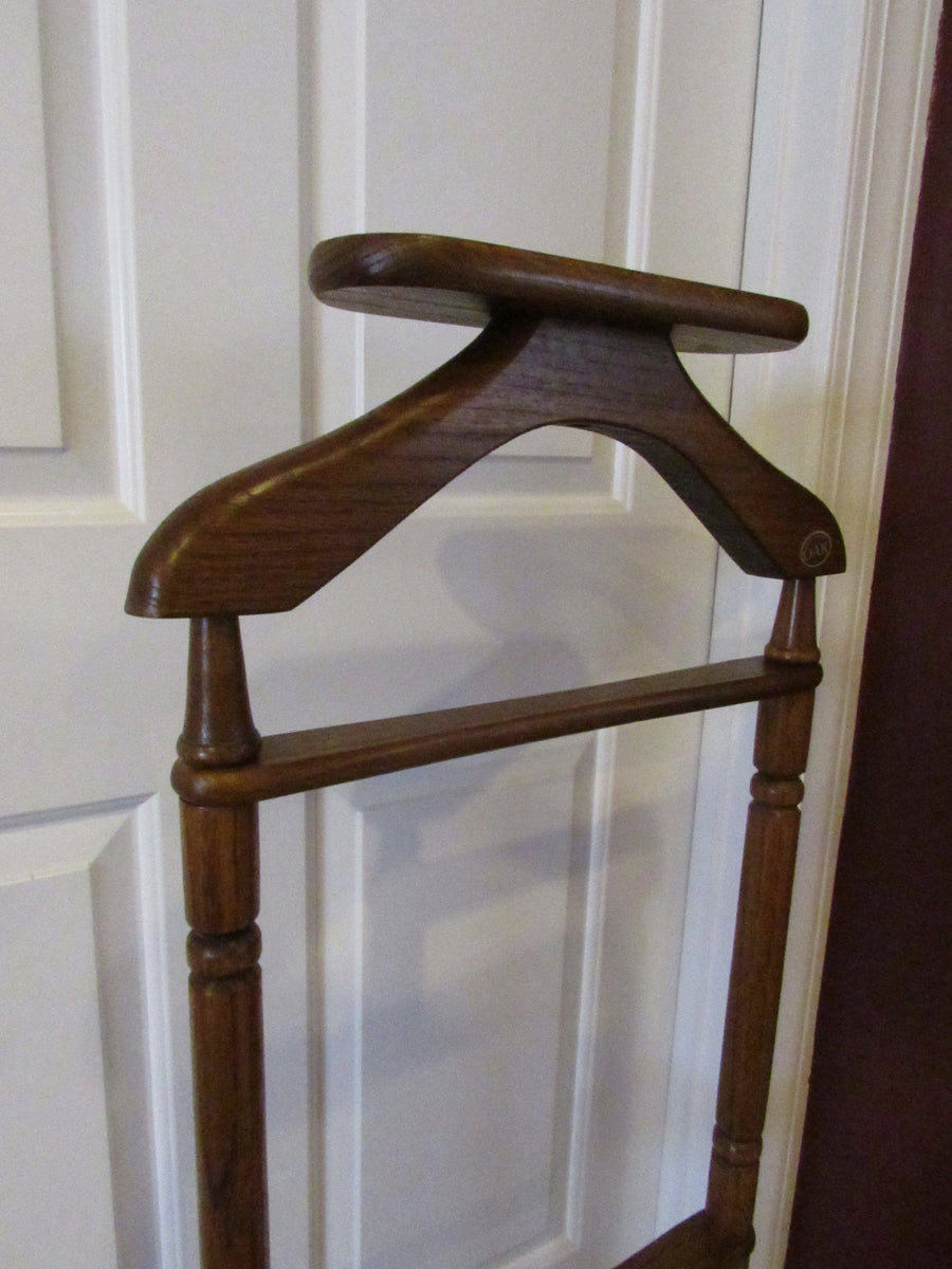 Vintage Valet Standing Butler Wooden Valet Caddy Standing Oak Garment – TheFlyingHostess