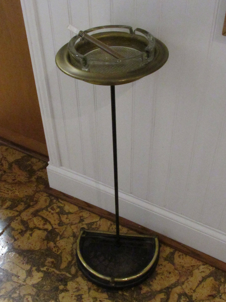 Vintage Metal Standing Ashtray Hand Crafted Upcycle Home Decor Tobacciana  Home/Office Decor Cigar/Pipe Smoker Man Cave