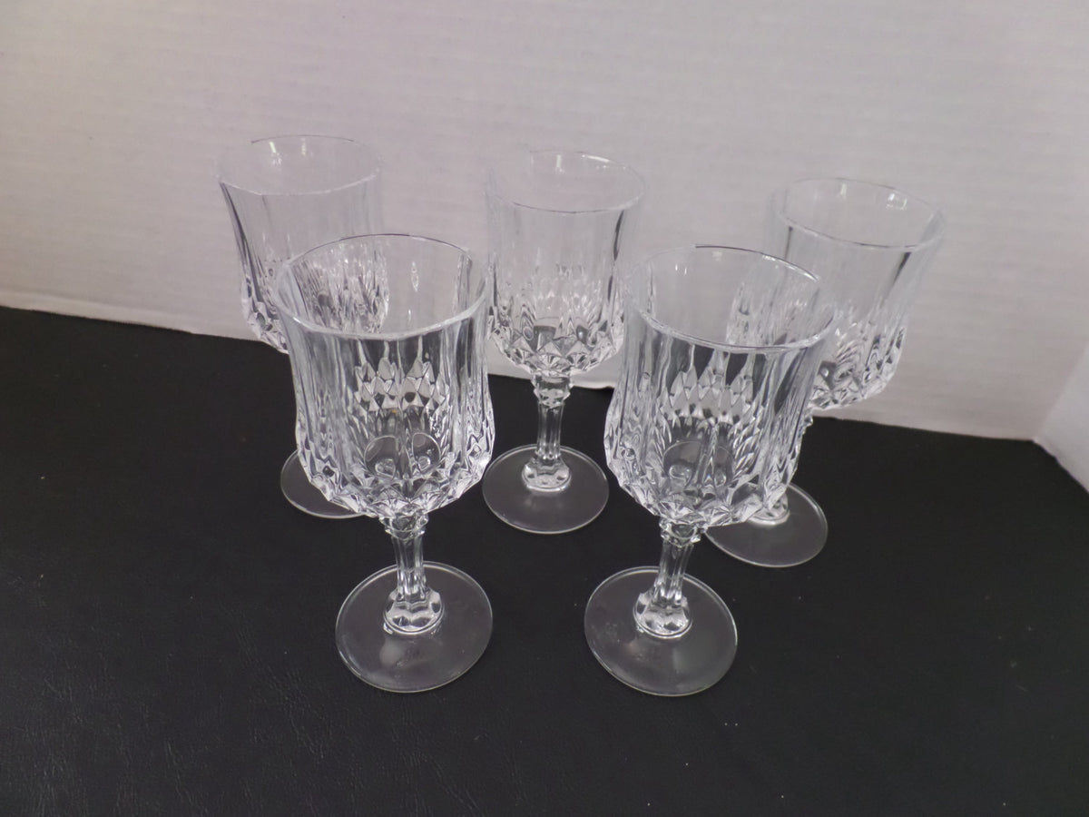 Vintage Lead Crystal Wine Glasses Set of 4 Cristal d' Arques Longchamp –  TheFlyingHostess