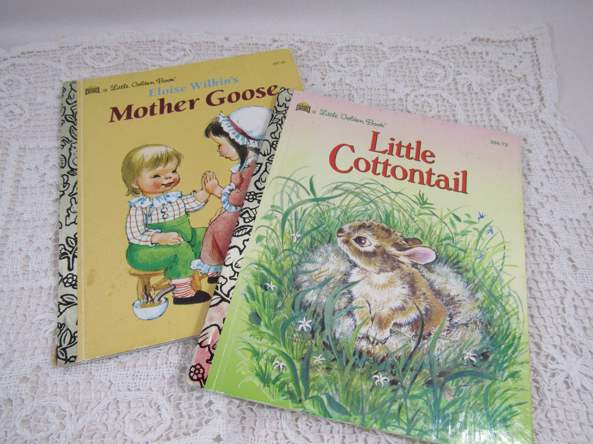 –　Vintage　L　Goose　Book　TheFlyingHostess　Books　Collectible　Children's　Golden　Little　Mother