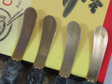 Vintage Stone Handle Spreaders Set of 4 Serving Appetizers Dips spreads