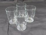 Vintage Swirled Glasses Mid Century Set of 4 Rustic Wine Glasses Old World