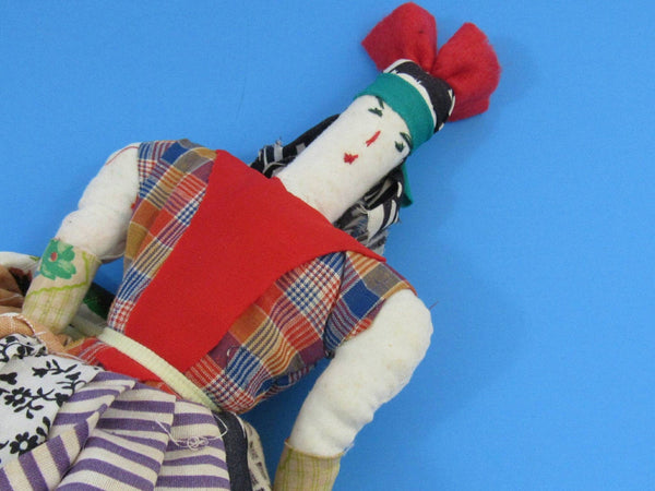 Vintage Venezuelan Handmade Rag Doll Folk Art Tribal Ethnic Margarita Island Souvenir