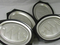 Vintage Serv-A-Sizzler Grill Fajita Steak Plates Nordic Ware Set of 4 Vintage Steakhouse Plates