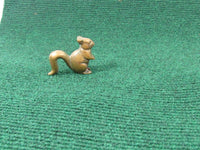 Vintage Miniature Collectibles Solid Brass Squirrel Tiny Squirrel Primitive Cast Squirrel