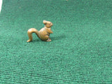 Vintage Miniature Collectibles Solid Brass Squirrel Tiny Squirrel Primitive Cast Squirrel