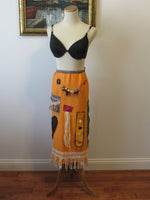 Vintage Arts Crafts Apron Hipster Kitchen Apron Bathing Suit Sarong Hostess Gift Modern Mom