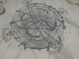 Vintage Wire Egg Basket  Primitive Shabby Chic Cottage Chic Decor Silver Wire Metal Basket