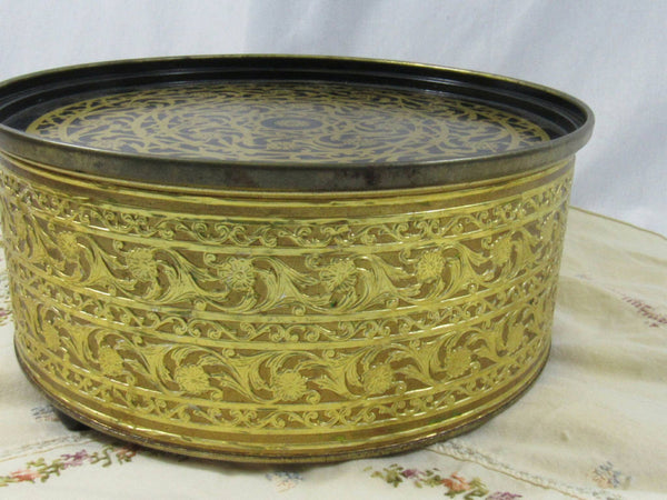 Vintage Metal Tin Box Storage Box Storage Tin Collectible Keepsake Gift Box Potpourri Trinkets Jewelry Craft Storage