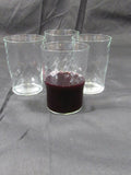 Vintage Swirled Glasses Mid Century Set of 4 Rustic Wine Glasses Old World