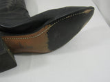 Vintage Rockabilly Western Black Boots Pointed Cowboy Boots Texas All American Boots Size 7.5