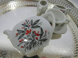 Vintage Miniature Tea Set Child's Tea Set Doll Tea Party Transferware Japan