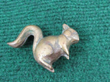 Vintage Miniature Collectibles Solid Brass Squirrel Tiny Squirrel Primitive Cast Squirrel