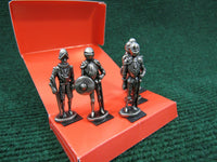 Vintage Pewter Miniature Knights in Armour Medieval Series Heritage Products Westair United Kingdom Set of 5 Game of Thrones Dungeon Dragons