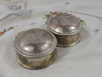 Vintage Silverplate Candle Holders Votives Set of 2