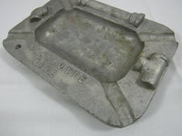 Vintage Cast Aluminum Ashtray Industrial Salvage Tobacciana