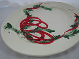 Vintage hand painted Christmas Platter Made in Italy Special Touch Designs