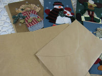 Handmade Collage Christmas Card With Envelope