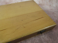 Vintage Wooden Box  Medical Slides Box Dove Tail Edge