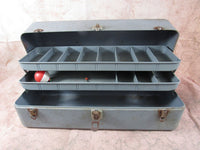 antique tackle box for sale Vintage Fishing Tackle Box Metal Rusty Exterior Sporting Goods Home Ca – TheFlyingHostess