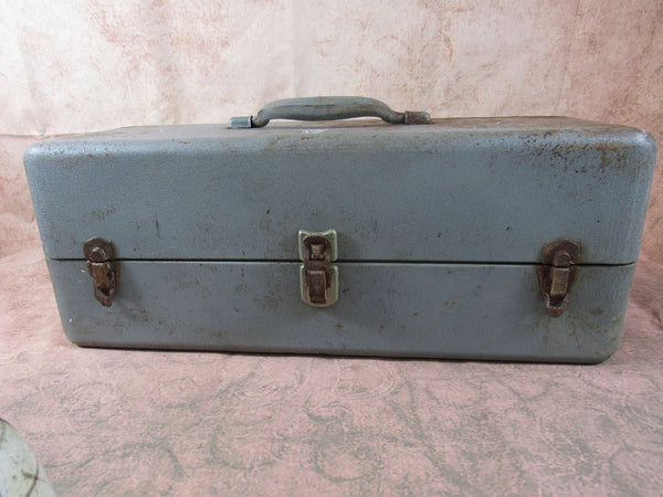 Vintage Fishing Tackle Box Metal Rusty Exterior Sporting Goods Home Ca TheFlyingHostess Vintage Fishing Tackle Box Metal Rusty Exterior Sporting Goods Home Ca TheFlyingHostess