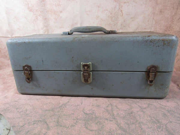 Vintage Fishing Tackle Box Metal Rusty Exterior Sporting Goods Home Ca –  TheFlyingHostess