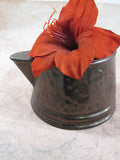 Vintage McCoy Bronze Bucket Planter Shiny Glaze