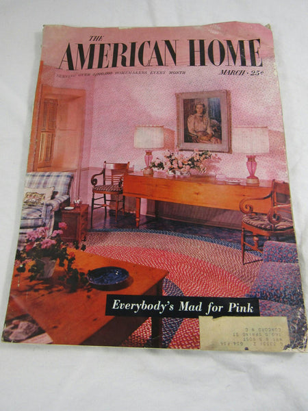 Vintage Magazine American Home Paper Ephemera Crafting Supplies Framing Photo Advertising