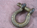 Vintage Iron Anchor Shackle Crosby Canada Vintage Hardware Salvage Tools Man Cave Upcycle Rusty Stuff Decor