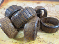 Vintage Wood Napkin Rings Tribal Ethnic Style Wooden Napkin Rings