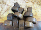 Vintage Wood Napkin Rings Tribal Ethnic Style Wooden Napkin Rings