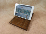 Vintage Wooden Valet Tray IPad Desk Holder Organizer Mid Century Valet Organizer