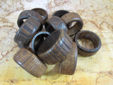 Vintage Wood Napkin Rings Tribal Ethnic Style Wooden Napkin Rings