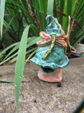Miniature Fairy House Dragonfly Art Pottery Hanging Ornament