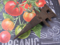 Antique Primitive Plough Part Rusty Garden Art Vintage Tractor Part Farm and Garden