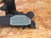 Vintage Kawaii Collectibles Frank Schirman Black Coral Figurine Coco Joe Hula Girl Polynesia Tiki Bar Pu Blower