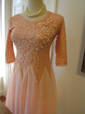 Vintage Pink Ballerina Style Dress Sequins Pearl Embellishments Tulle Skirt Never Worn Size S