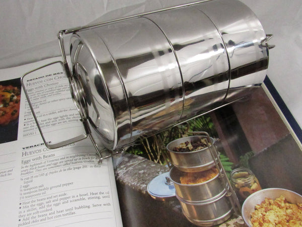 Stainless Steel Tiffin Stackable Cannisters Insulated Lunch Tote Bento Box Lunchbox Accessories Travel Food Storage Carrier