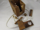 Vintage Wooden Wine Holder Puzzle Gift Box Wine Storage Locker Brain Teaser Party Gift Hostess Gift