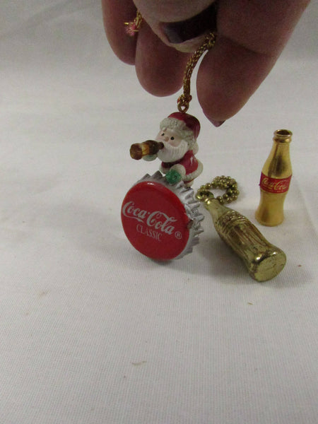 Vintage Coca Cola Collectibles Christmas Ornament Coca Cola Bottle Key Chain You Pick