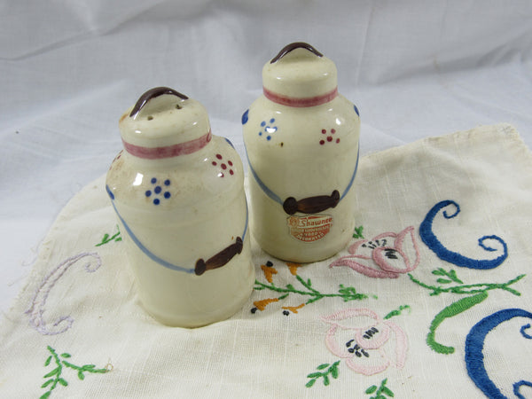 Vintage Shawnee Salt Pepper Shakers Hand Decorated Milk Jugs Salt Pepp –  TheFlyingHostess