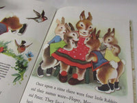 Vintage Little Golden Book Children's Collectible Books Peter Rabbit The Fuzzy Ducking The Ugly Duckling Classic Children Art/Book Upcycle