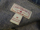 Vintage Denim Jean Jacket Steve & Barry's Denim Made in Nepal Size Medium Rocker Glam